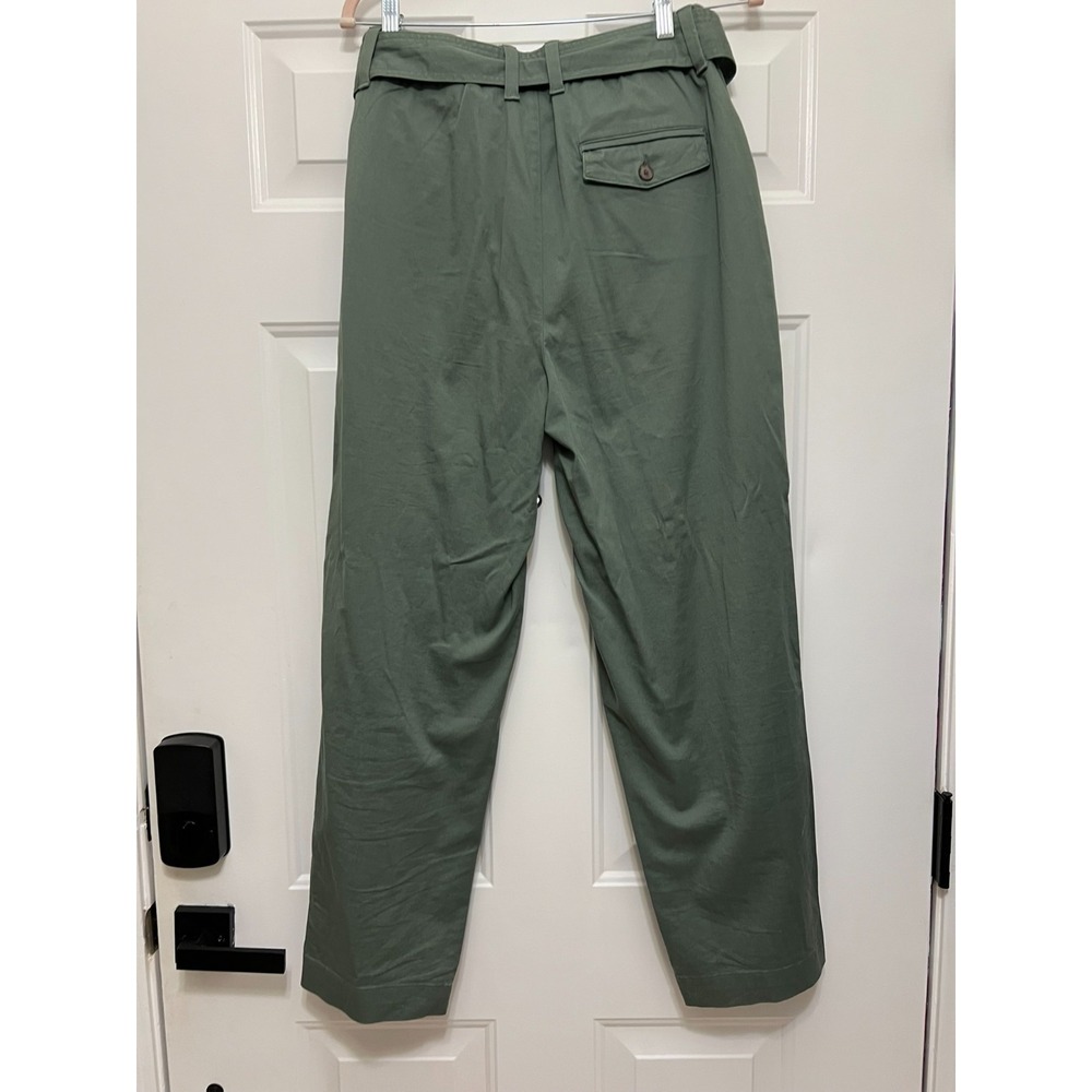 WOMEN'S A NEW DAY STRETCH HIGH RISE STRAIGHT CHINO PANTS Size 8 Boho Casual Belt - Picture 3 of 5